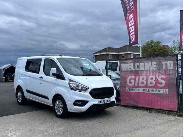 Ford Transit Custom 2.0 300 EcoBlue Trend Crew Van Double Cab 5dr Diesel Manual L1 H1 Euro 6 (s/s) (6 Seat) (130 ps) CRUISE/SENSORS/ULEZ/EURO 6/CARPLAY