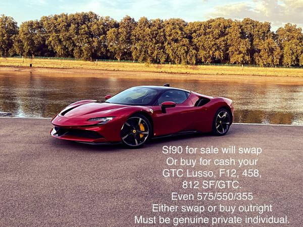 Ferrari SF90 Stradale 4.0T V8 7.9kWh F1 DCT 4WD Euro 6 (s/s) 2dr