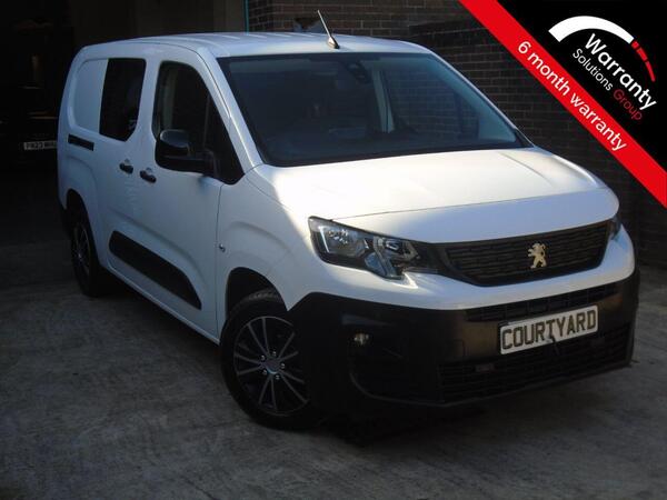 Peugeot Partner 1.5L 101 BHP PROFESSIONAL PREMIUM LONG CREW VAN 6 MONTHS PRTS AND LABOUR WARRANTY