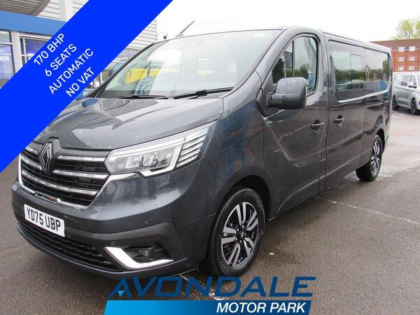 Renault Trafic 2.0 dCi Blue LL30 Extra Sport Crew Van Double Cab 6dr Diesel Auto L2 H1 Euro 6 (s/s) (170 ps)