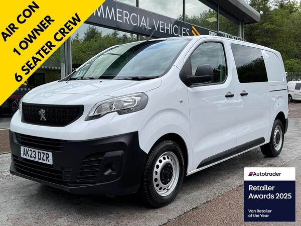 Peugeot Expert BlueHDi 1200 145ps Professional Premium + LWB Crew Kombi with Air Con & Twin Side Doors 2.0 6dr Combi Van Manual Diesel