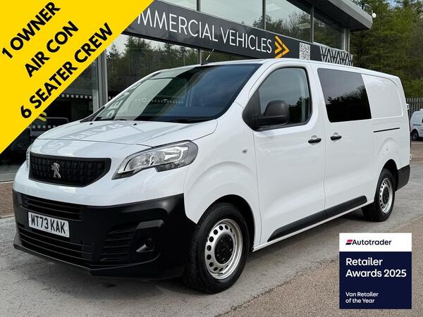 Peugeot Expert BlueHDi 1200 145ps Professional Premium LWB Crew Kombi with Air Con & Twin Side Doors 2.0 6dr Combi Van Manual Diesel