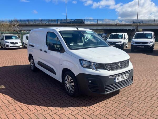 Peugeot Partner 1.5 BlueHDi 850 Professional Premium Long Crew Van Double Cab 6dr Diesel Manual LWB Euro 6 (100 bhp)(NU71 EFW) EURO 6