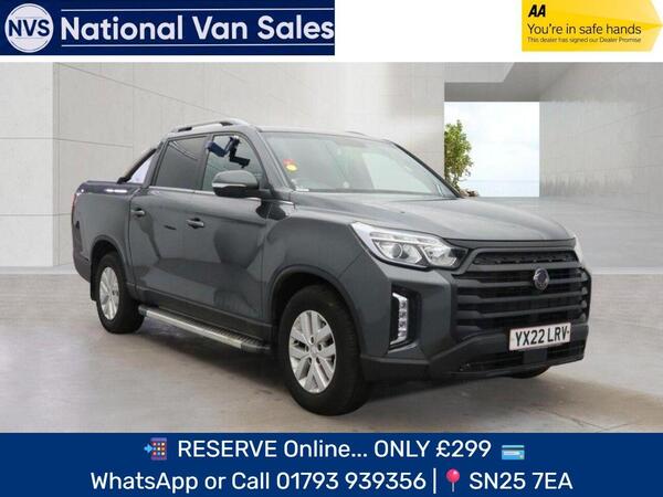SsangYong Musso 2.2D Rhino Pickup Double Cab 4dr Diesel Auto 4WD L3 Euro 6 (181 ps)
