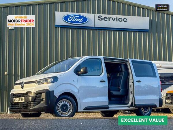 Citroen Dispatch Crew Cab XLWB L3H1 Low Roof Enterprise Air Con Sensors EURO 6 2.0