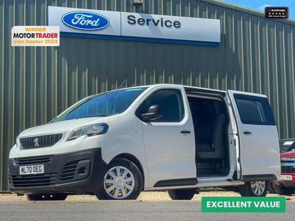 Peugeot Expert Crew Cab SWB L1H1 Low Roof Bluehdi Professional Air Con Sensors EURO 6 2.0