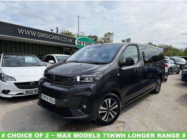 Citroen e-SpaceTourer 75kWh MAX MPV 5dr Electric Auto LWB (7.4kW Charger) (136 ps) LEATHER~REV CAMERA~SAT NAV