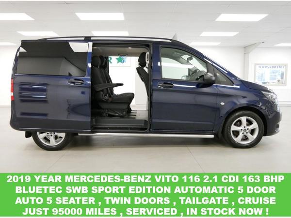 Mercedes-Benz Vito 116 2.1 CDI 163 BHP BLUETEC SWB SPORT AUTOMATIC 5 SEATER