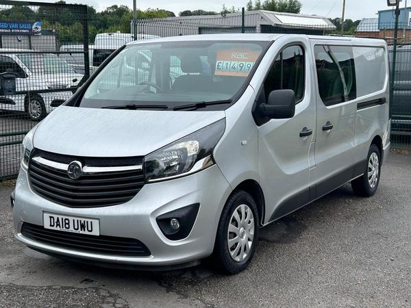 Vauxhall Vivaro 1.6 CDTi 2900 BiTurbo ecoTEC Sportive Crew Van L2 H1 Euro 6 (s/s) 5dr (6 Seat)