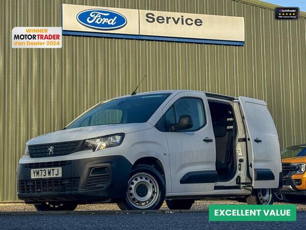 Peugeot Partner Crew Cab LWB L2H1 Low Roof Professional Premium Plus Air Con EURO 6 1.5