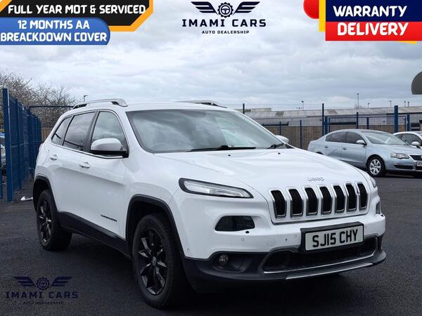 Jeep Cherokee 2.0 CRD Limited SUV 5dr Diesel Auto 4WD Euro 5 (s/s) (170 ps)WARRANTY 1 YEAR AA COVER FSH