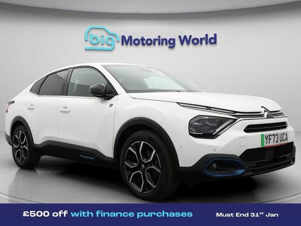 Citroen e-C4 X 50kWh Shine Plus Fastback Auto 4dr (7.4kW Charger)