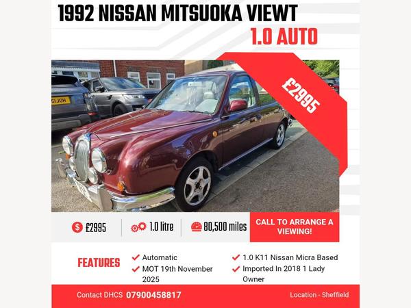 Mitsuoka Viewt MICRA K11 BASED IMPORT