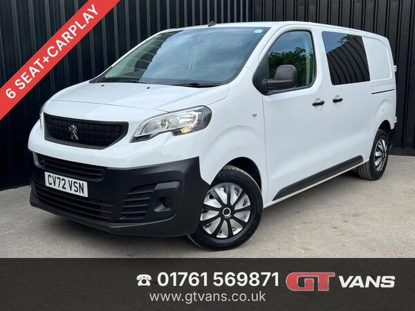 Peugeot Expert 2.0 BlueHDi 1200 Professional Premium Standard Crew Van MWB Euro 6 (s/s) 6dr (6 Seat)