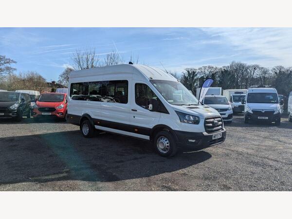 Ford Transit Minibus 17 Seat L4 H3 Tdci 430 130 PS XLWB High Roof Rear Wheel Drive With Air Conditioning, Electric Windows, Tachograph, Parking Sensors finished in